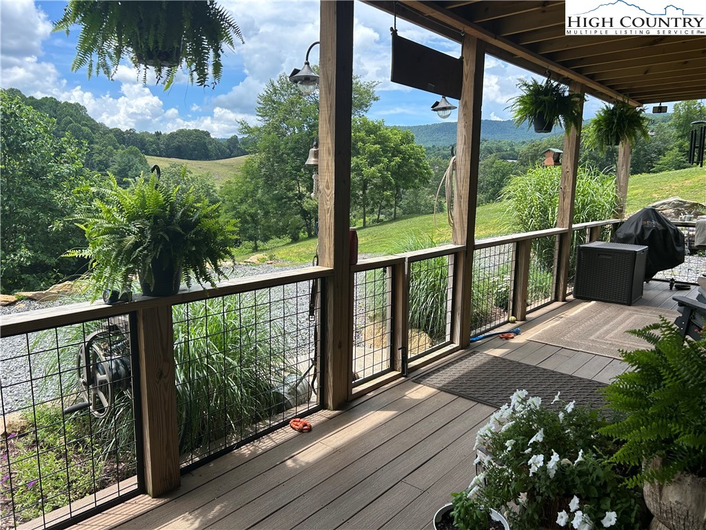 509 Grant Houck Road Todd, NC 28684 - Photo 12 of 50 a view of a balcony with lake view