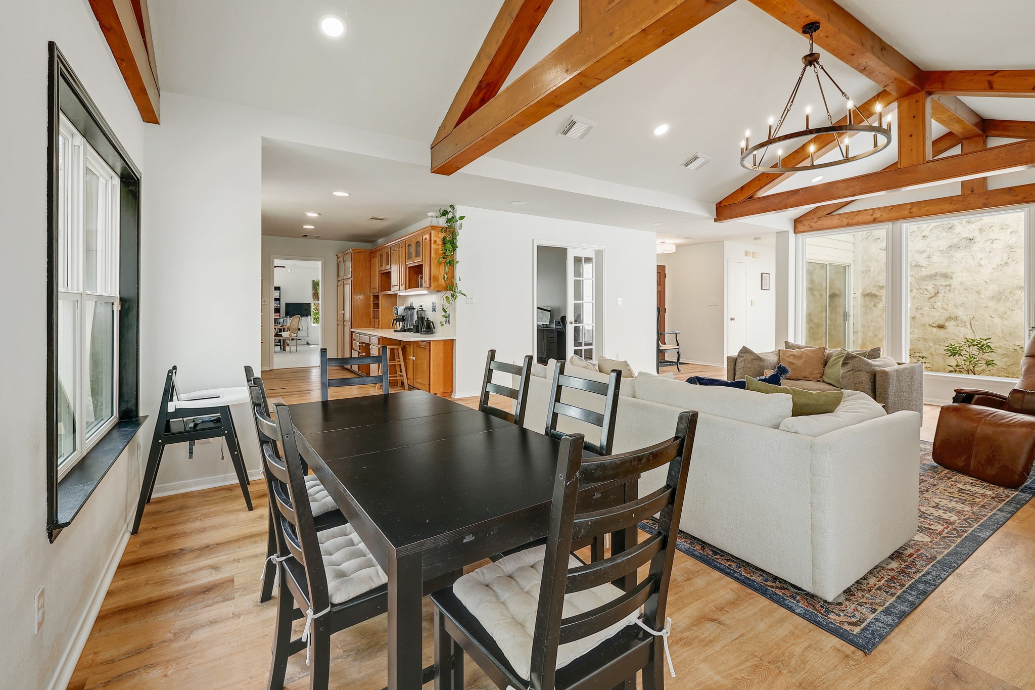 1455 County Road 262 Georgetown, TX 78633 - Photo 6 of 40 a dining room with stainless steel appliances a table and chairs