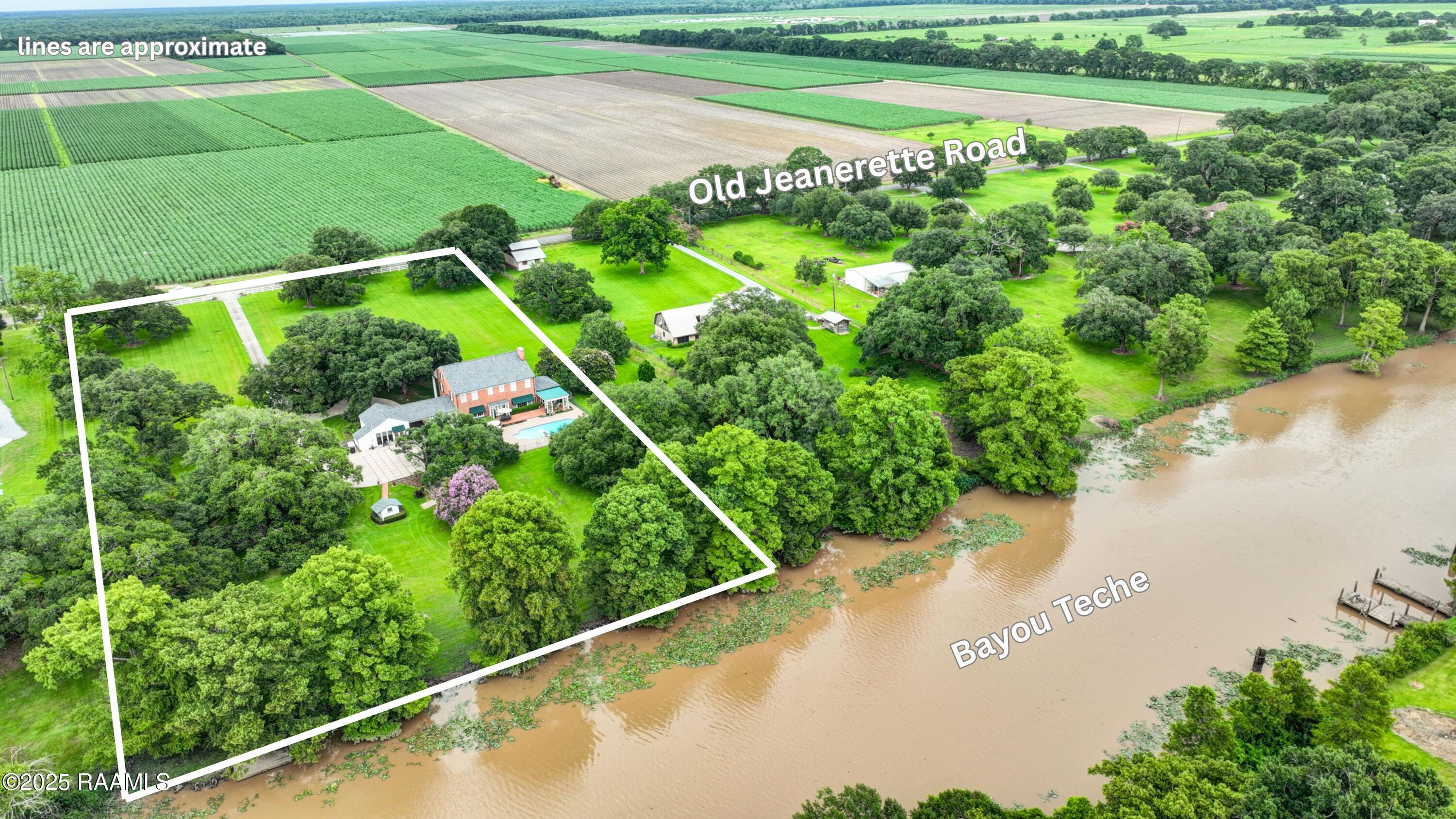 6302 Old Jeanerette Road New Iberia, LA 70563 - Photo 3 of 60 Aerial View -- 3.98 Acres