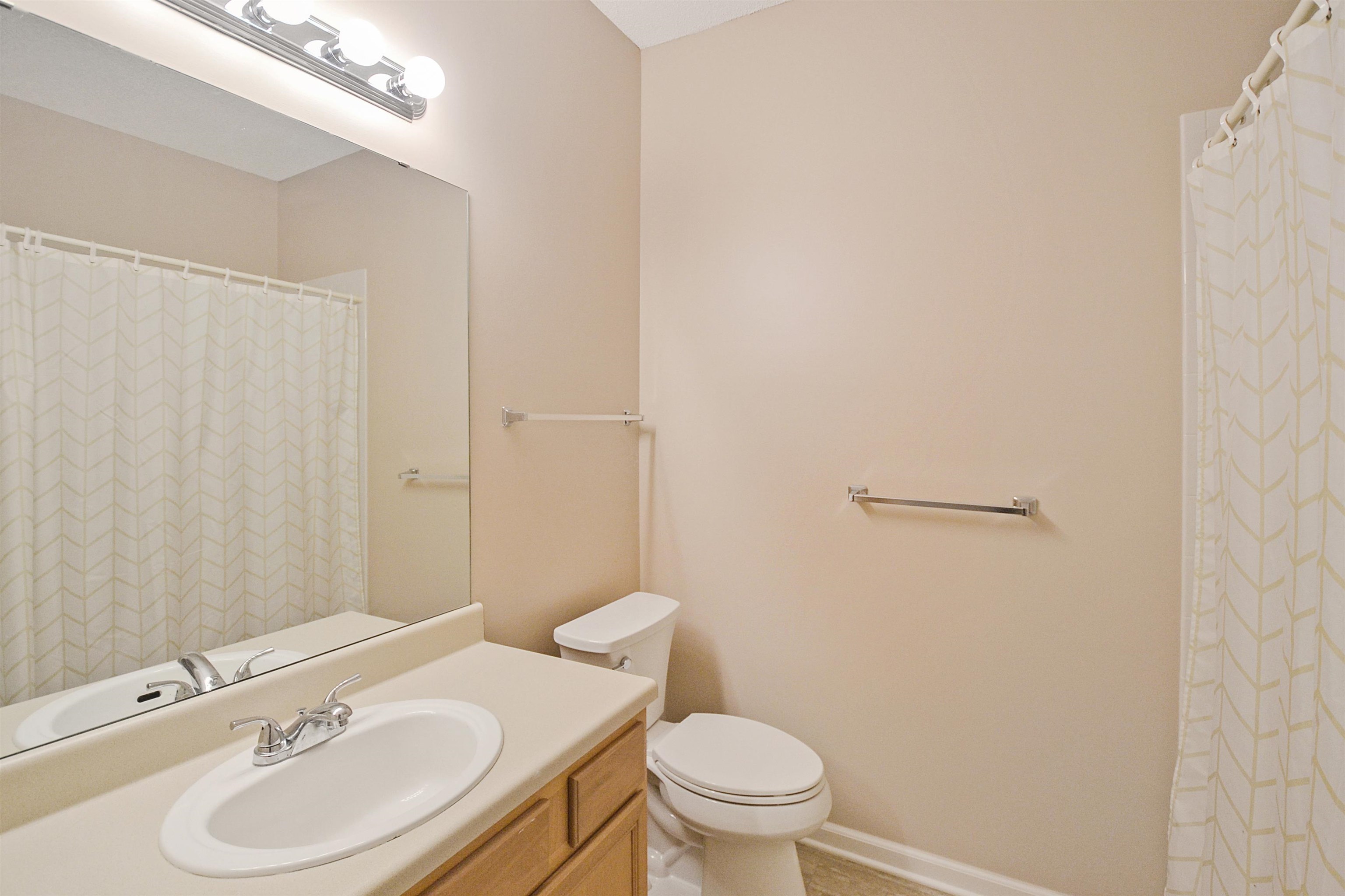 1201 Oak Timber Circle, Unit 29 Collierville, TN 38017 - Photo 17 of 32 a bathroom with a sink a toilet and a mirror