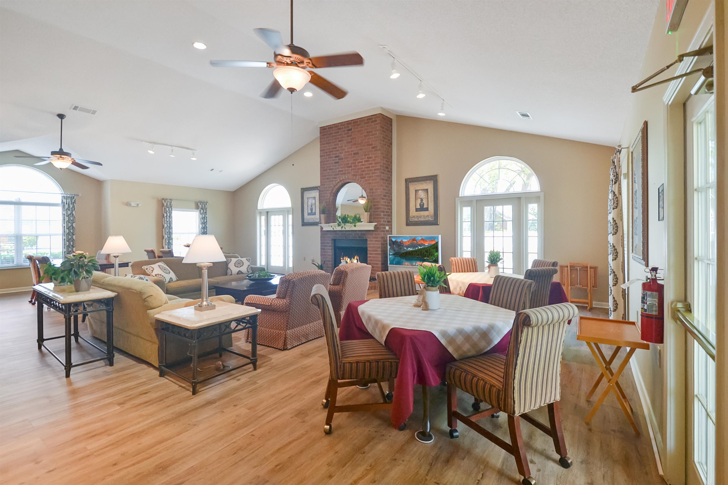 1201 Oak Timber Circle, Unit 29 Collierville, TN 38017 - Photo 30 of 32 a view of a dining room with furniture window and wooden floor