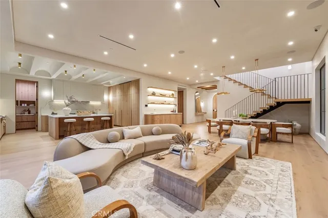 a swimming pool with outdoor seating yard and livingroom