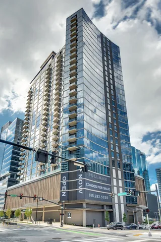 a front view of a building