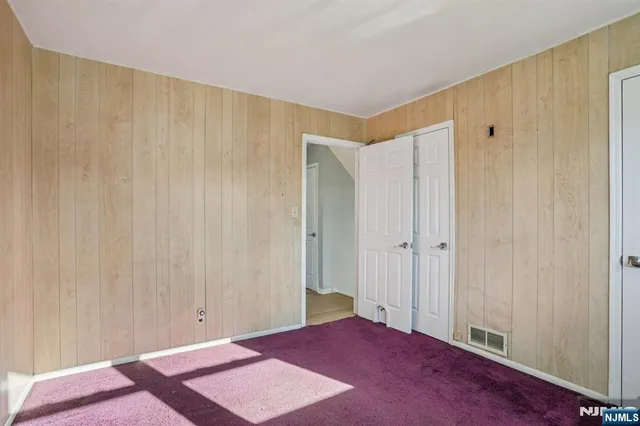 a view of room with yard and bathroom