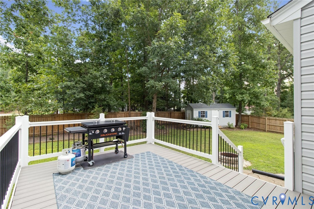 7807 Clover Ridge Place Chesterfield, VA 23832 - Photo 39 of 51 Expansive backyard deck featuring composite deckin