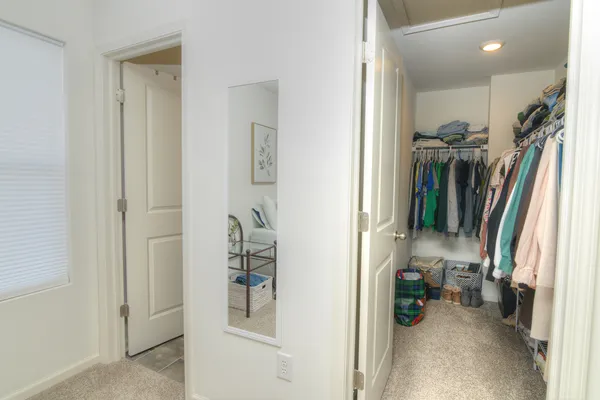 a view of walk in closet