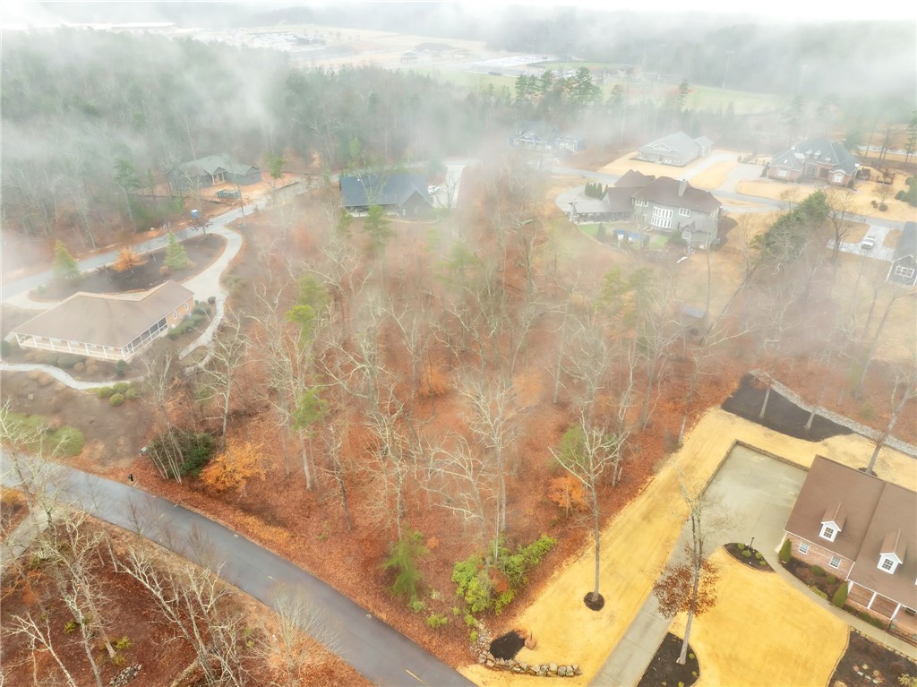 508 16th Circle Walhalla, SC 29691 - Photo 6 of 12 This aerial view showcases a lot within a serene, tree-lined community.