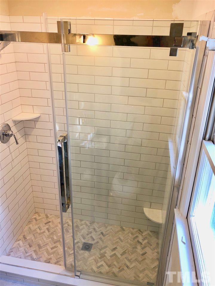 527 Banks Street Raleigh, NC 27604 - Photo 16 of 26 New Modern Walk in Shower with Niche