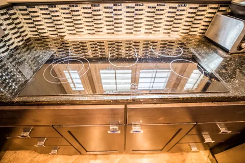 a close view of sink and tap