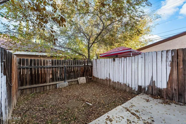 a backyard of a house