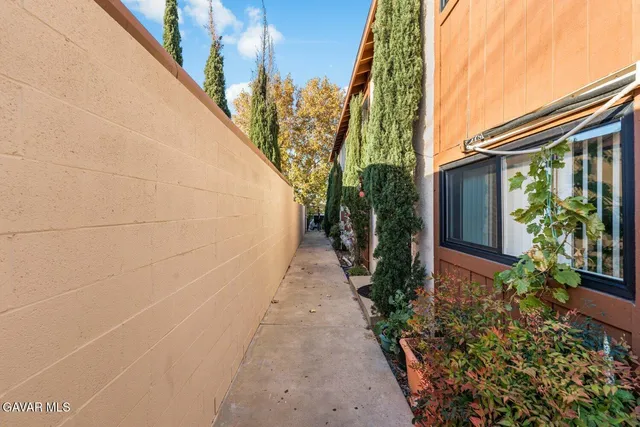 a potted plant sitting in front of a house