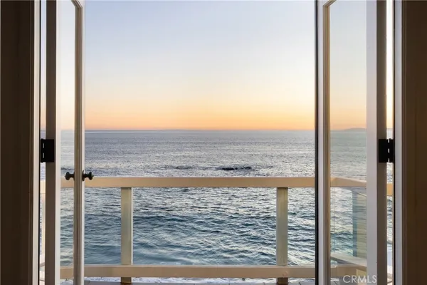 a view of ocean from a window