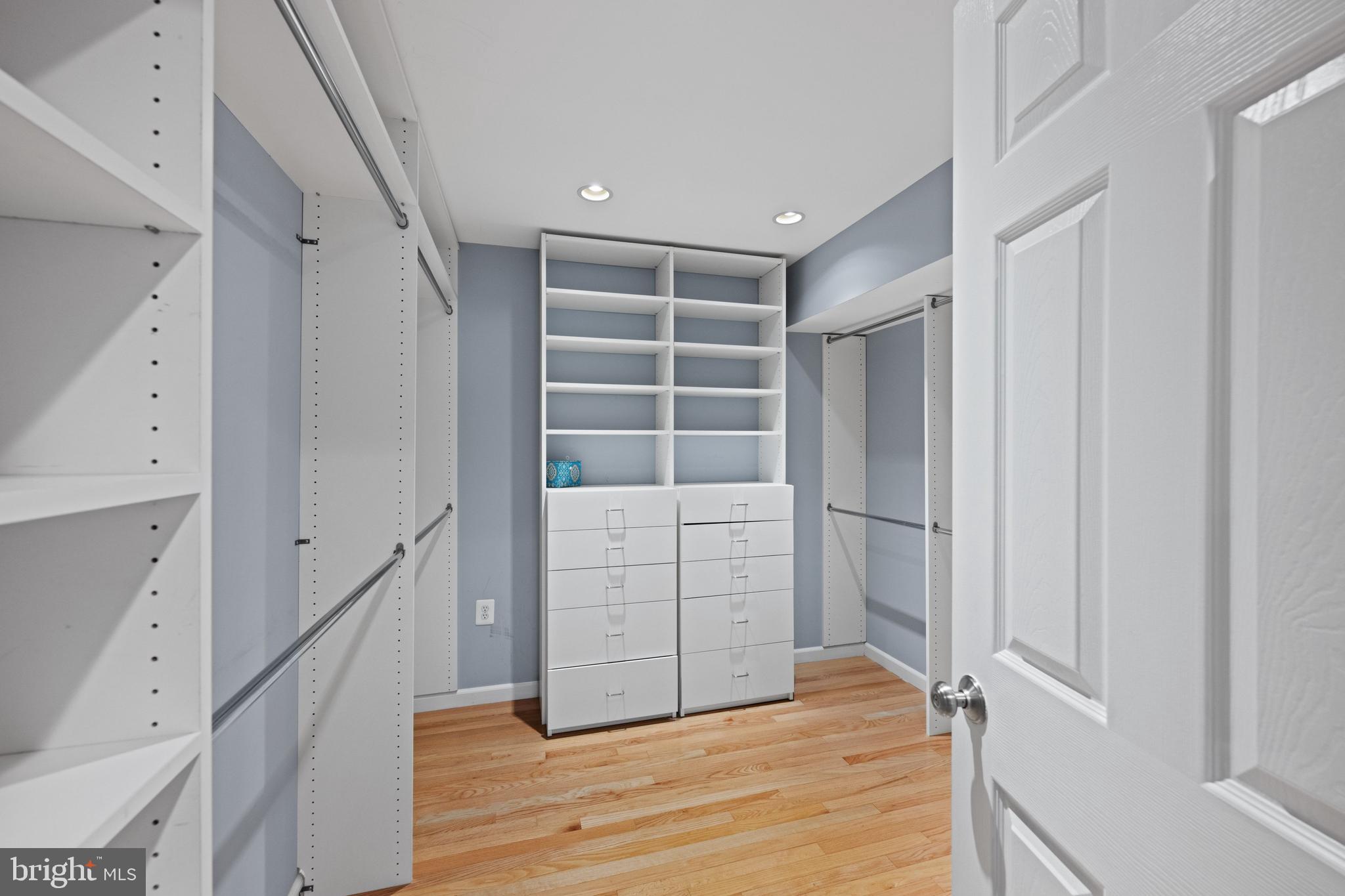 3529 Yuma Street Northwest Washington, DC 20008 - Photo 30 of 46 a view of walk in closet with empty racks