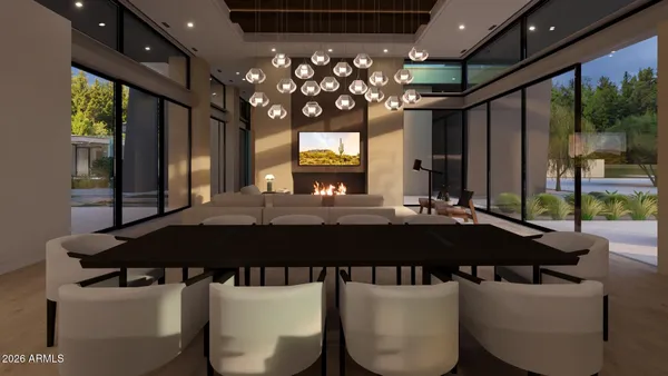 a bathroom with a tub and sink