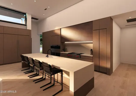 a view of a dining room with furniture large windows and wooden floor
