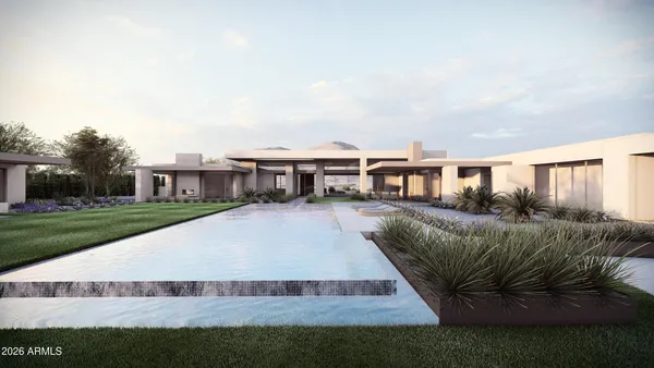 a view of a house with outdoor space and sitting area