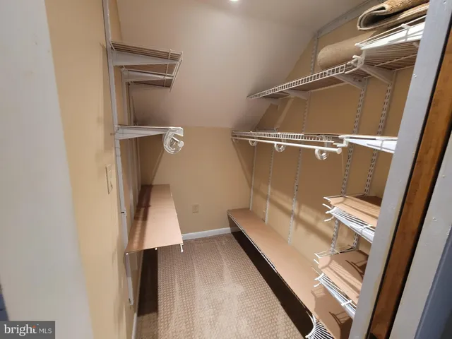 a close view of closet