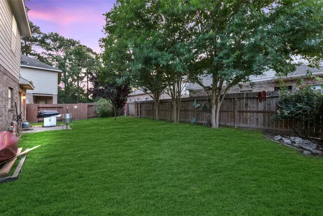 a view of a house with a back yard