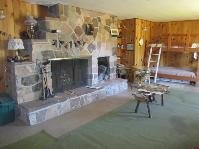 a room with furniture and window