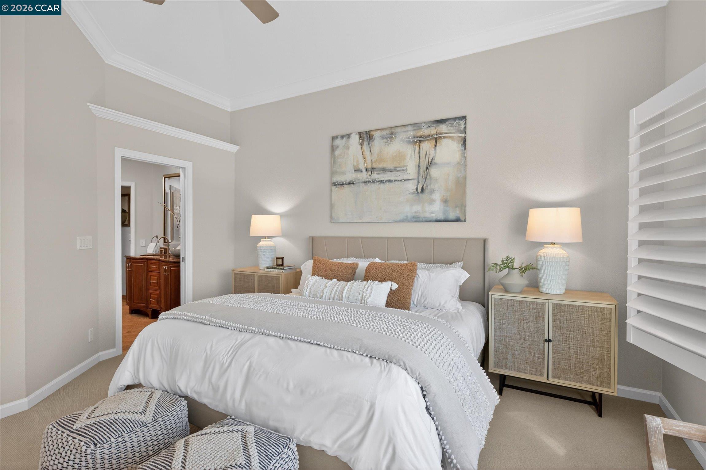 4059 West Lakeshore Drive San Ramon, CA 94582 - Photo 27 of 45 a bedroom with a bed and window