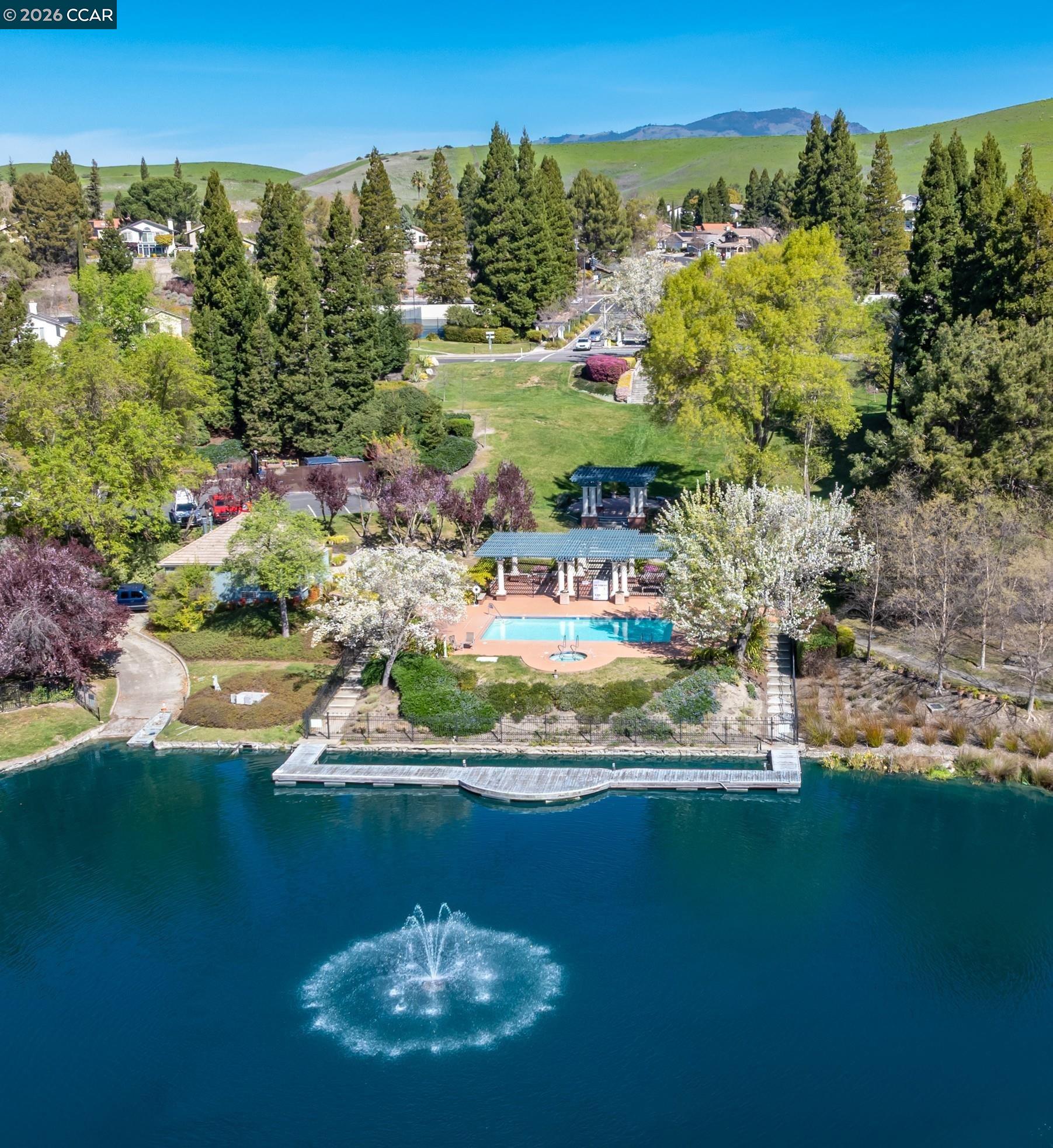 4059 West Lakeshore Drive San Ramon, CA 94582 - Photo 41 of 45 a view of a lake with a yard