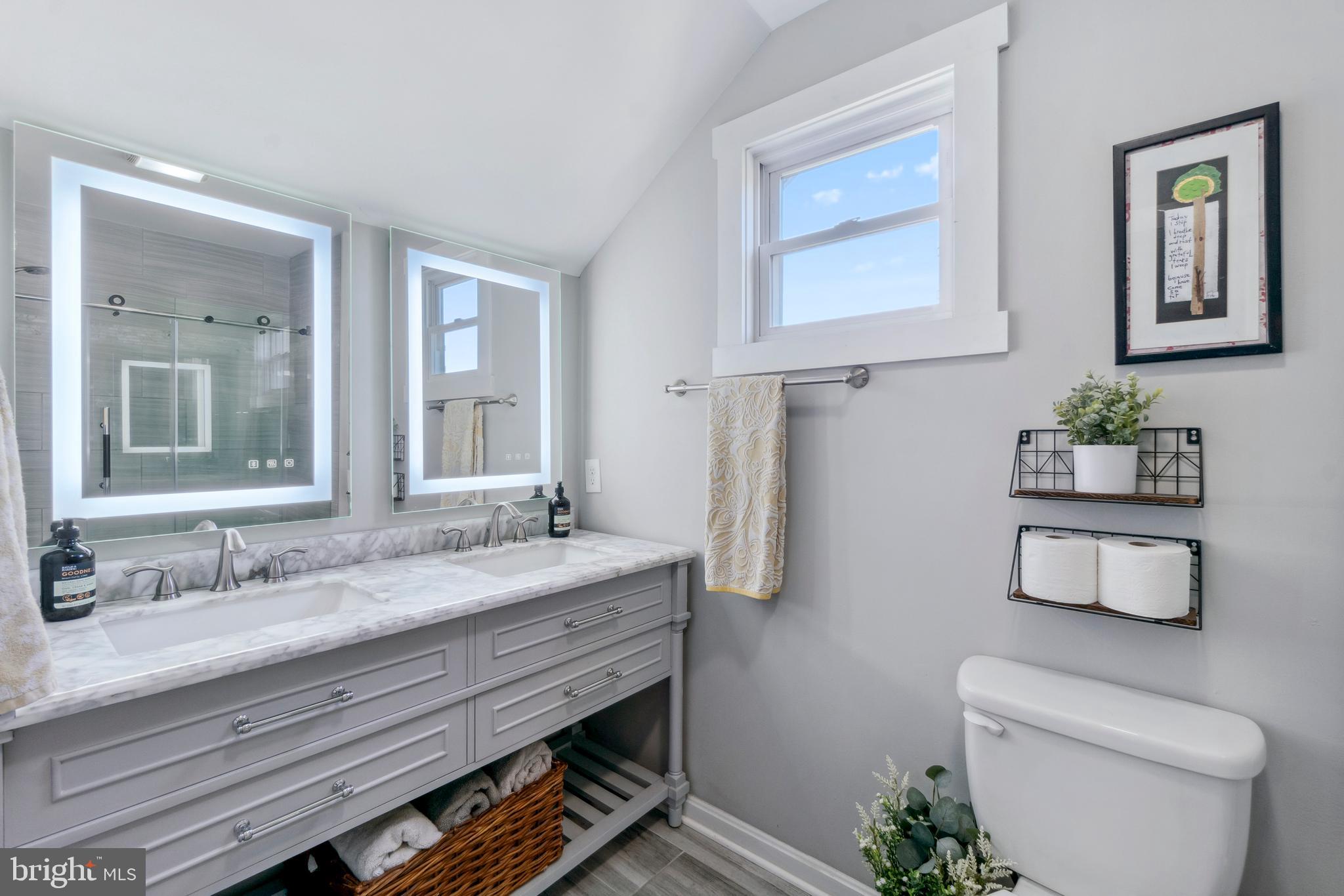 531 Hawthorne Road Linthicum Heights, MD 21090 - Photo 37 of 71 Double sinks in primary bathroom with storage