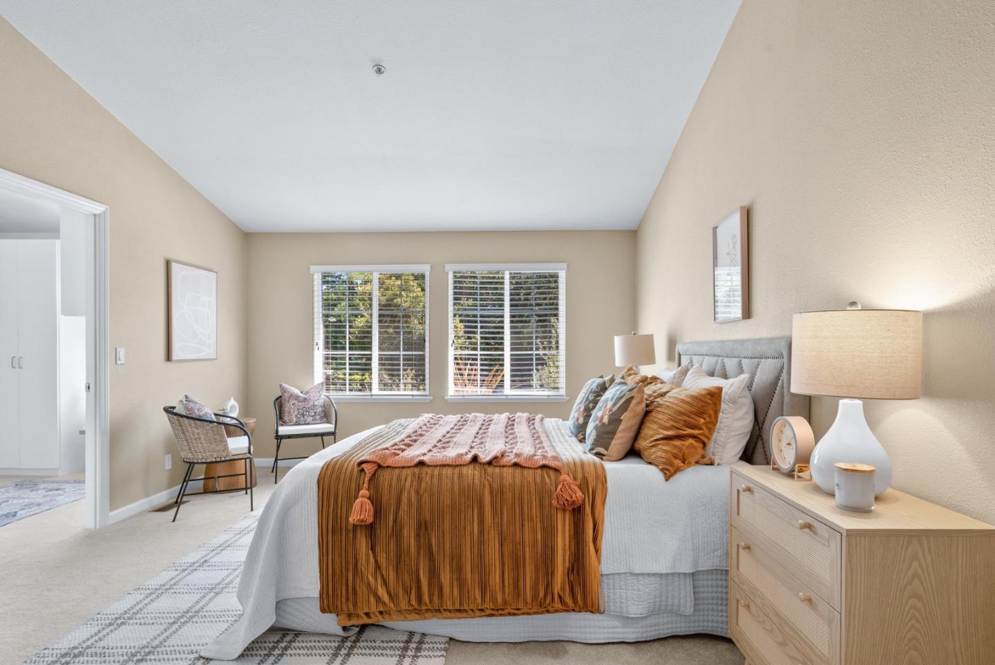 552 Bean Creek Road Scotts Valley, CA 95066 - Photo 38 of 76 a bedroom with bed and a window