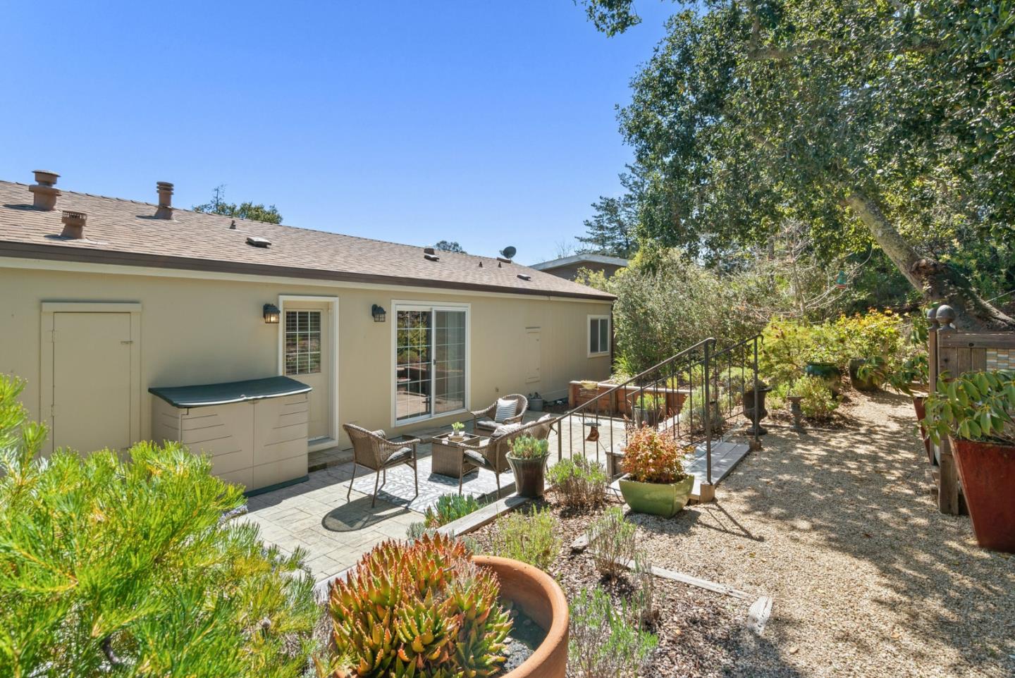 552 Bean Creek Road Scotts Valley, CA 95066 - Photo 58 of 76 a view of house with backyard outdoor seating and covered with furniture