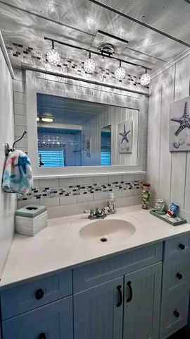 a view of a yard with an outdoor space