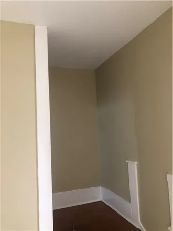 a small space with wooden floor