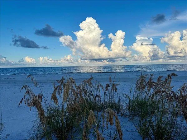 a view of an ocean and beach