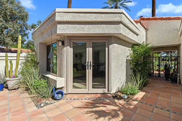 a view of a entryway door front of house