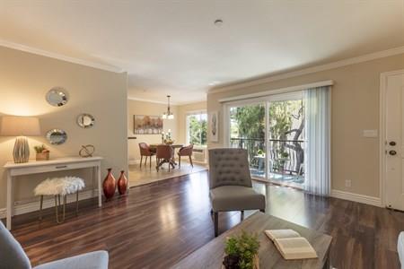 2580 Homestead Road, Unit 4204 Santa Clara, CA 95051 - Photo 7 of 19 a living room with furniture and wooden floor
