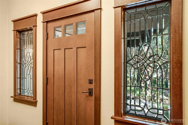 a view of front door