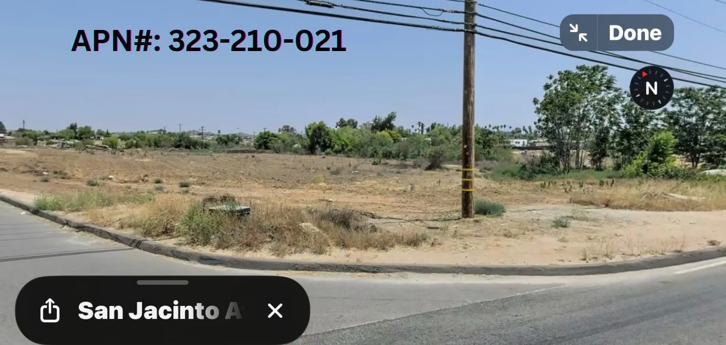 0 Aloha Road Perris, CA 92570 - Photo 2 of 6 a view of a street