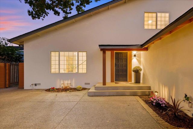 a view of a house with a door