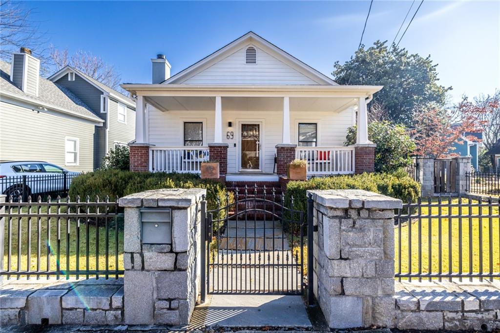 69 Randolph Street Northeast, Unit A Atlanta, GA 30312 - Photo 1 of 50 front view of a house with a patio
