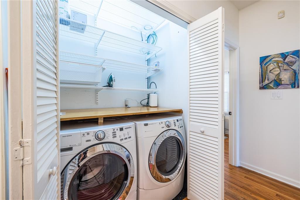 69 Randolph Street Northeast, Unit A Atlanta, GA 30312 - Photo 29 of 50 a view of entryway with washer and dryer