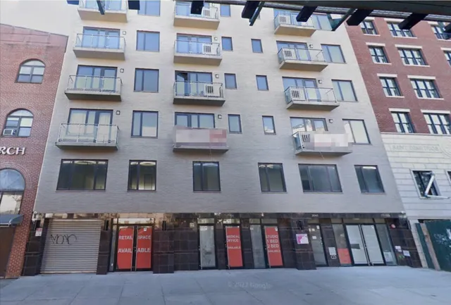 a view of building with a lot of windows