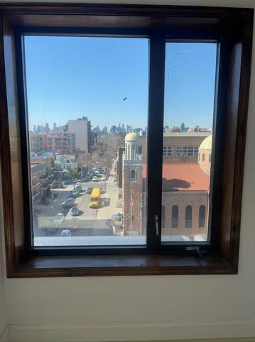 a view of sky from window