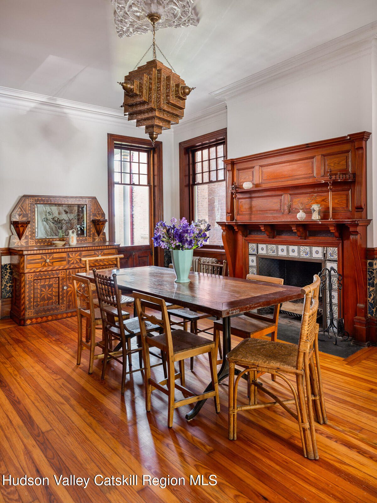 164 Grand Street Newburgh, NY 12550 - Photo 13 of 59 a view of a dining room with furniture window and wooden floor