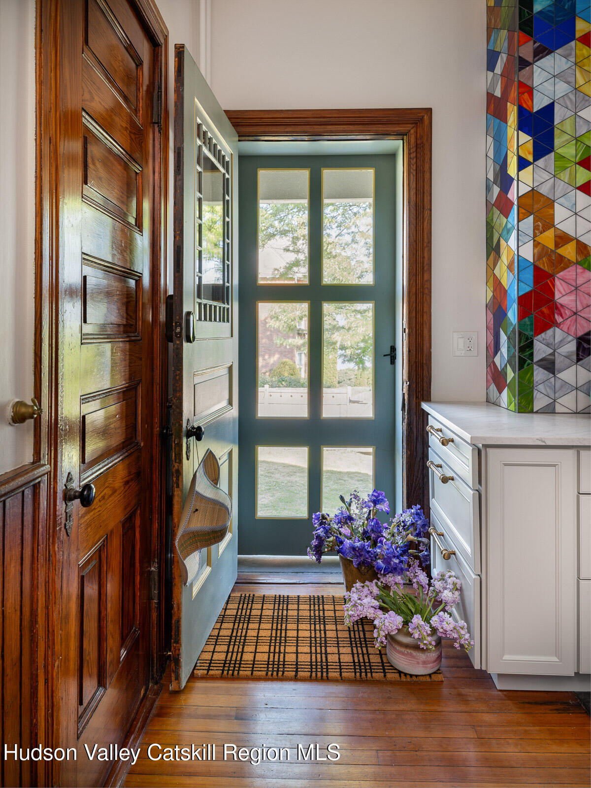 164 Grand Street Newburgh, NY 12550 - Photo 17 of 59 a view of entryway with a flower pot