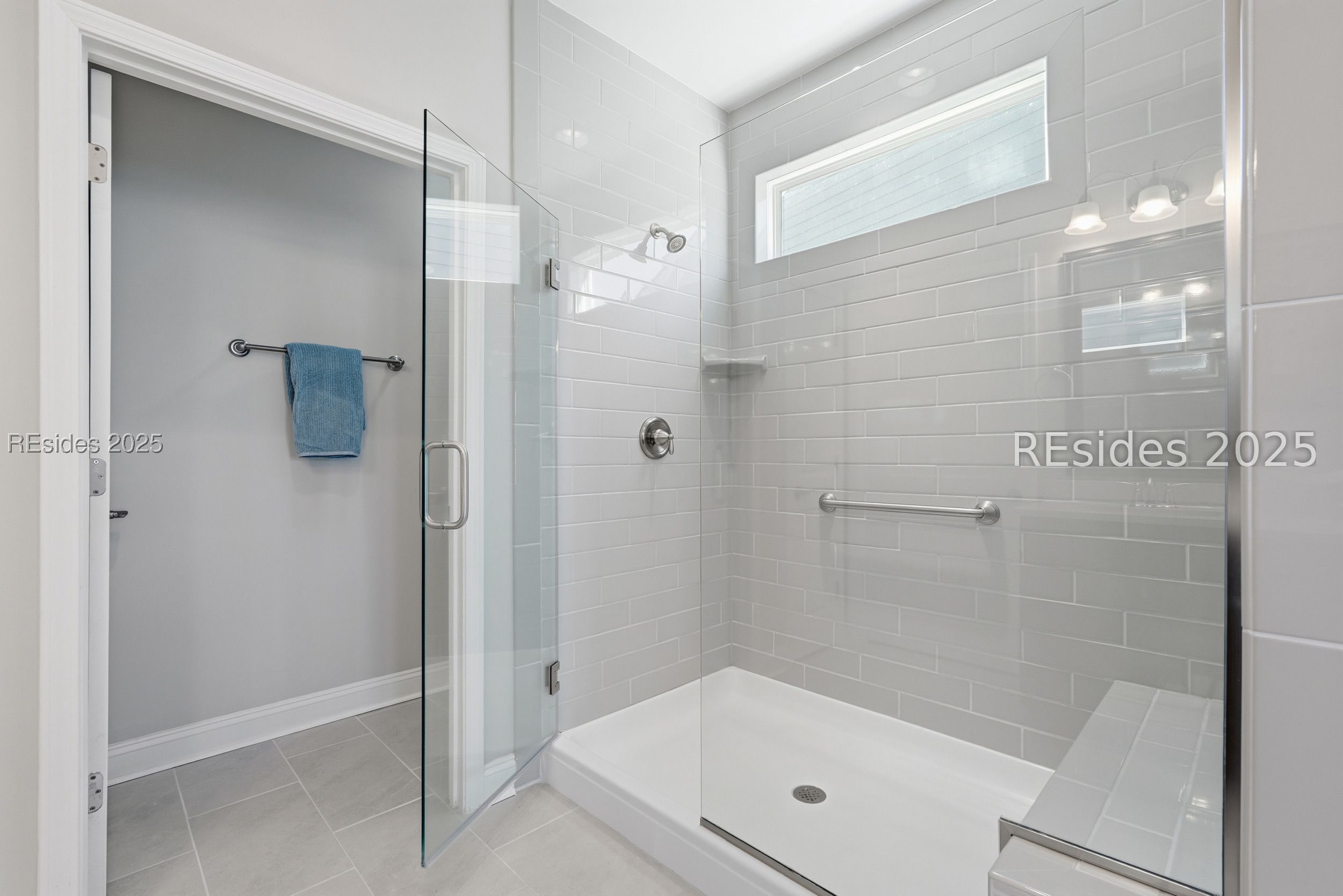 70 Fernleaf Lane Okatie, SC 29909 - Photo 32 of 62 Shower w/tile surround, bench seat, frameless door