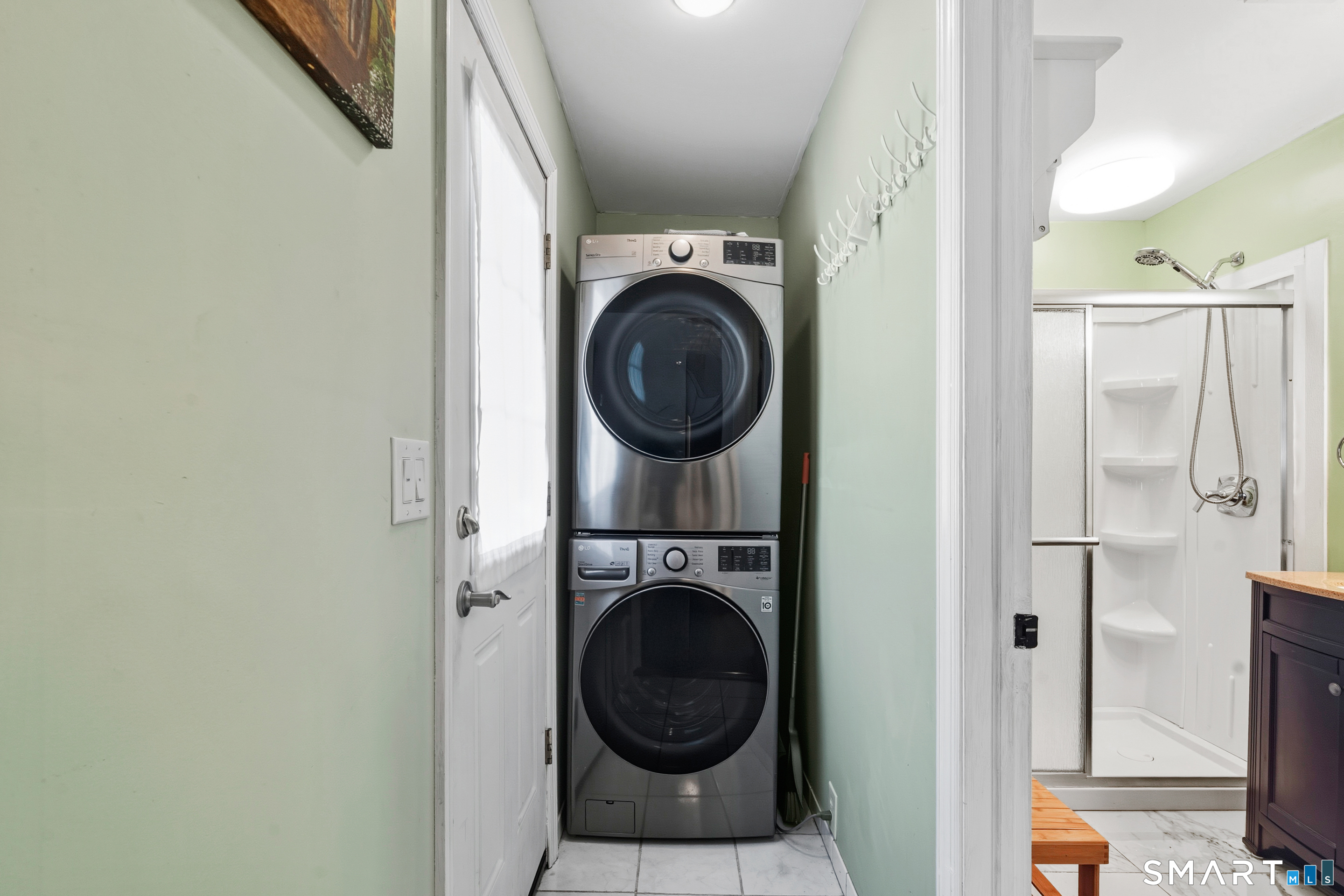14 Bantam Road New Fairfield, CT 06812 - Photo 19 of 42 a utility room with sink dryer and washer
