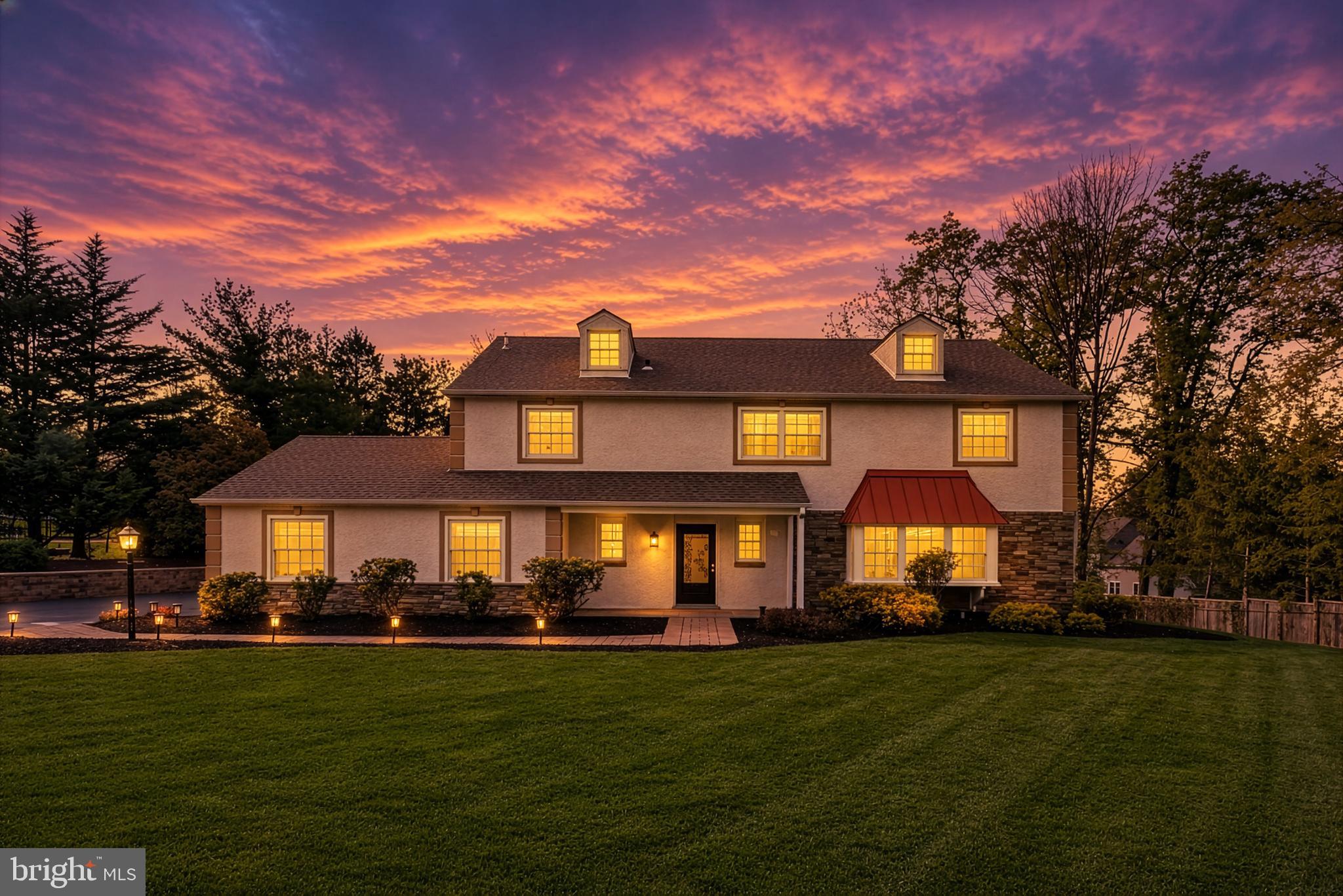 3503 St Davids Road Newtown Square, PA 19073 - Photo 4 of 45 Stunning twilight view of the home