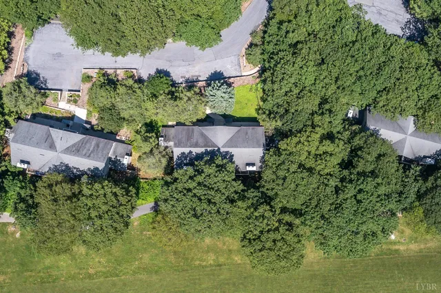 a view of a city with mountains in the background