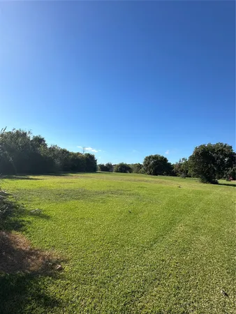 a view of an ocean from a yard