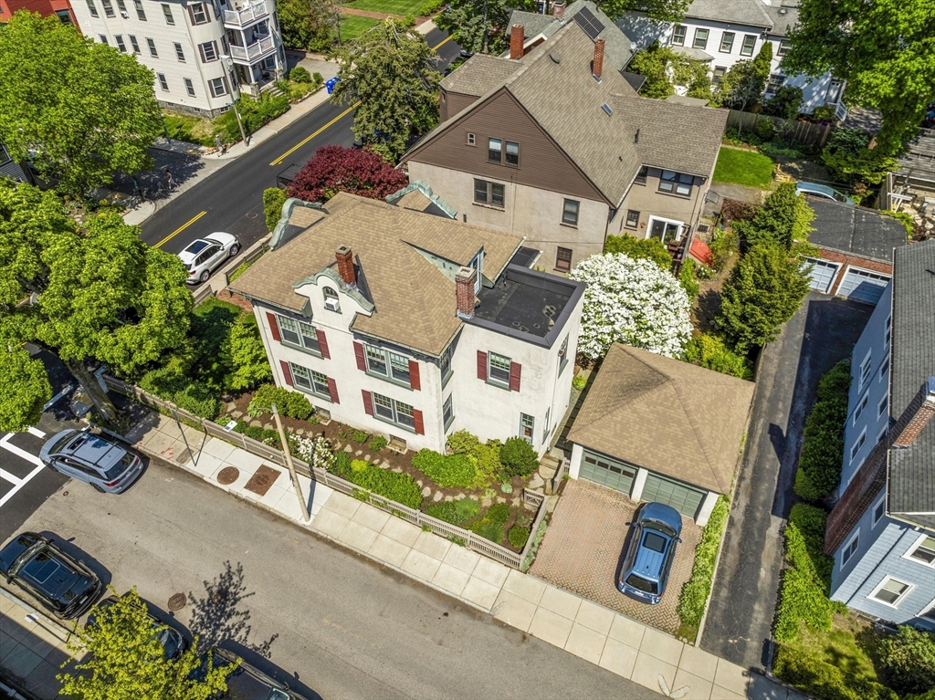 82 Perkins Street Boston, MA 02130 - Photo 24 of 31 an aerial view of residential house with outdoor space and parking