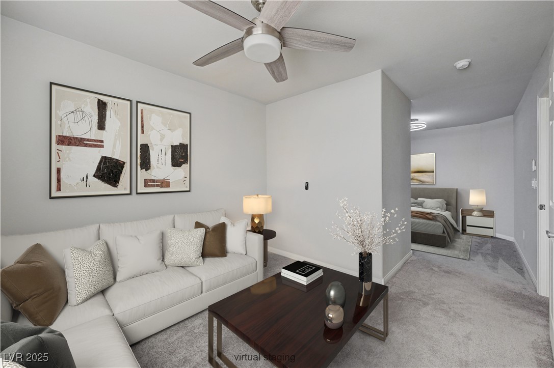 5697 Graystone Ridge Avenue Las Vegas, NV 89141 - Photo 14 of 60 Attached den to bedroom 3, virtually staged
