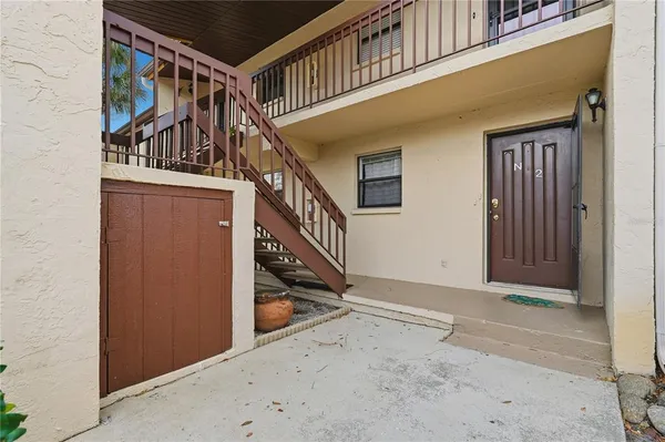 a view of front door of house